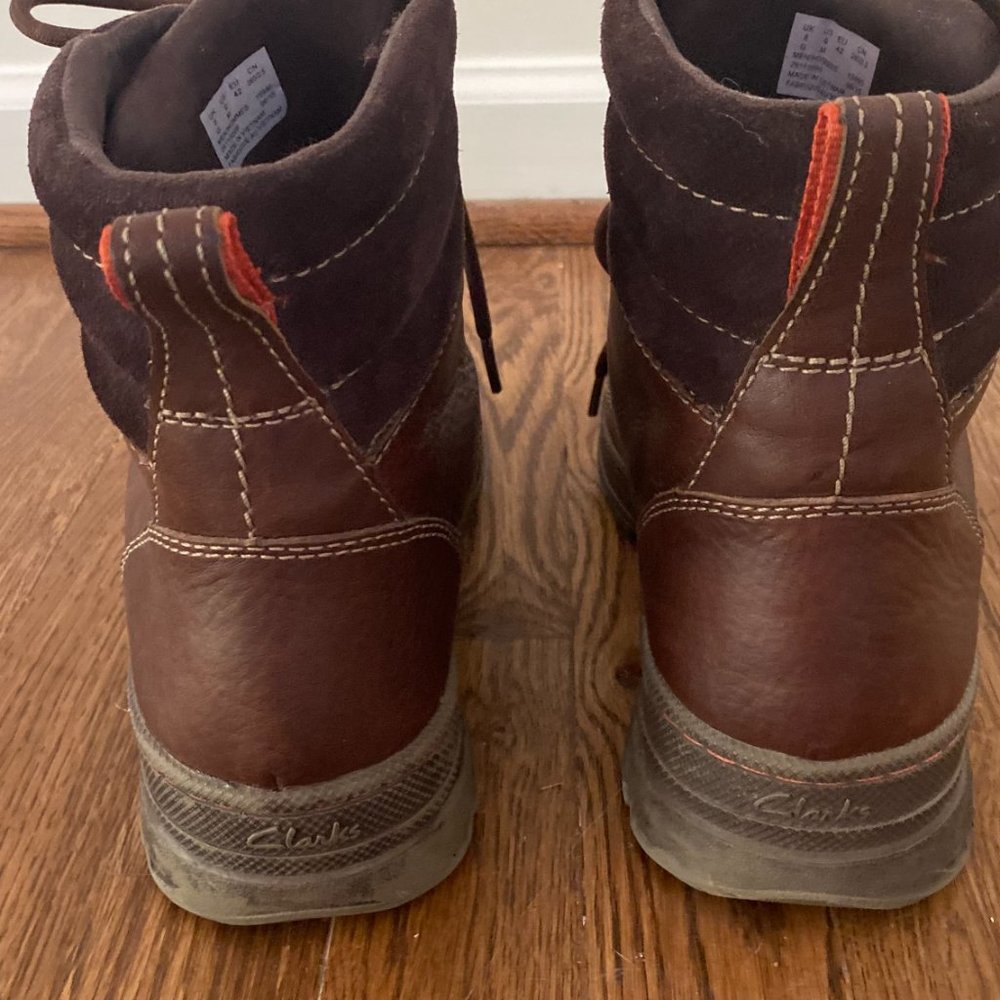 Clarks Leather Lace up/ High-top boots - Picture 5 of 5